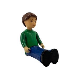 Little Tikes Family Figure Man / Father Long Sleeve Green Top Blue Pants VTG